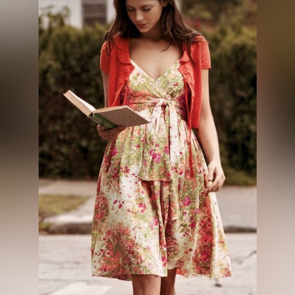 Plenty Frock by Tracy Reese Chuparosa Floral Dress Anthropologie Size 0